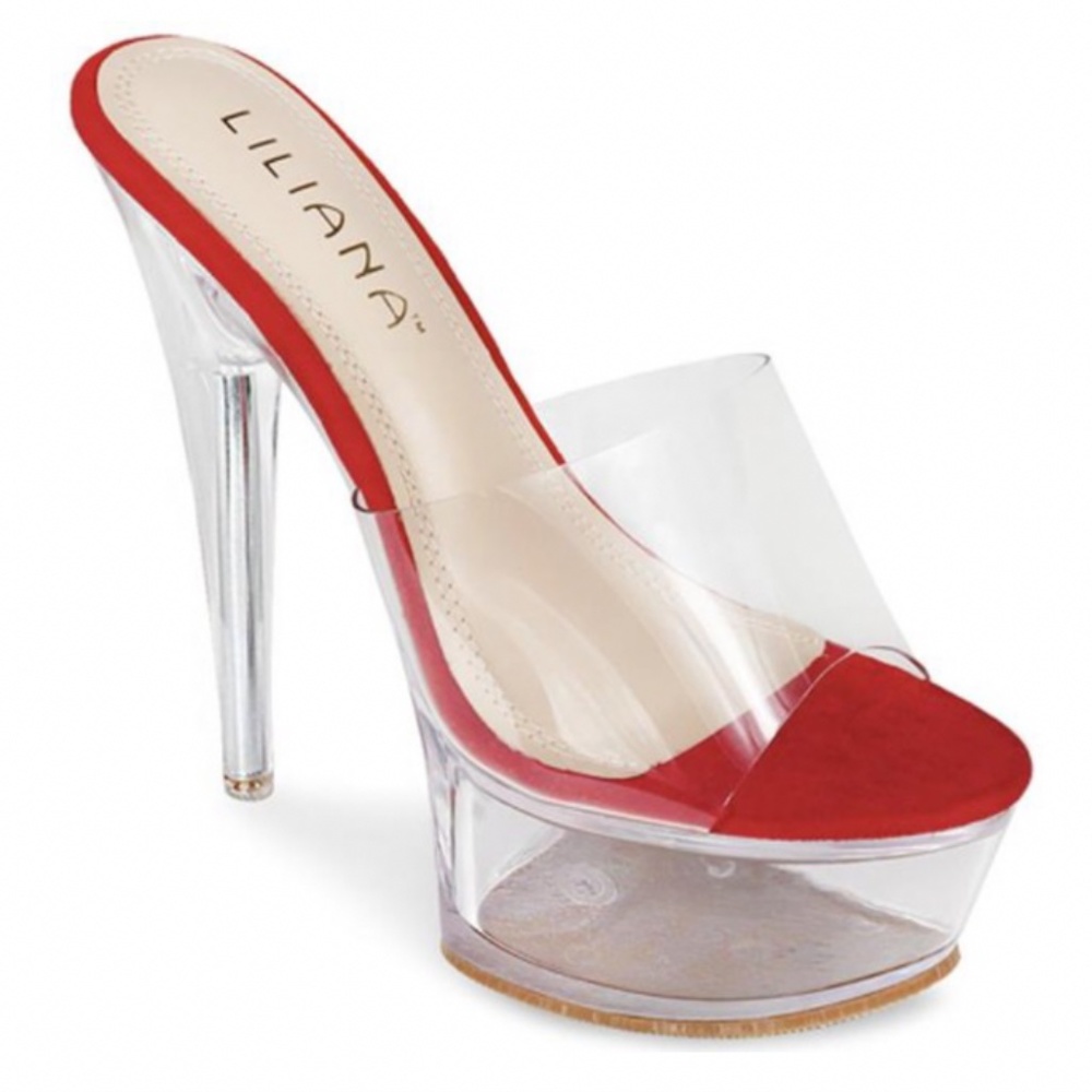 Red clear platforms *runs small